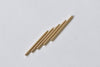 Shiny Silver/Champagne Gold Round Bar Rod Pendants 30mm