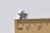 50 pcs Shiny Silver Tone Tiny Star Spacer Beads 8mm A8843