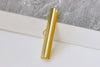 50 pcs Gold Tone Ribbon Ends Clamps Fasteners Clasps 35mm A8846