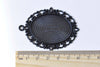 5 pcs Black Base Pendant Tray Bezel Settings 30x40mm Cabochon A8850
