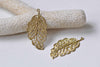 20 pcs Raw Brass Filigree Leaf Charms Stamping Embellishments A8960