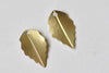 30 pcs Raw Brass Leaf Charms Stamping Embellishments 10x17mm A8973