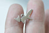 30 pcs Antique Silver Lovely Fox Charms 10x20mm A8978