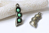 10 pcs Antique Bronze Enamel Epoxy Pea Pod Charms Pendants A8984