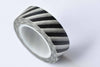 Black White Striped Translucent Washi Tape 15mm x 10M Roll A12699