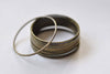 Large Brass Seamless Rings Antique Bronze Finish 25mm Set of 20 A8863
