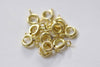 Raw Brass Spring Ring Clasps 6mm Set 50 A8867