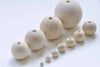 Round Unfinished Wood Beads 4mm to 50mm