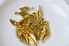 Antique Bronze/Silver/Gold Small Detailed Leaf Charms Set of 30