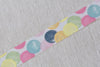Large Colorful Polka Dots Washi Tape 15mm Wide x 10M Roll A12716