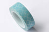 Blue Pattern Washi Tape Scrapbook Supply 15mm x 10M Roll A12727