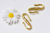 30 pcs Antique Gold Textured S Hook Closure Clasps  11x22mm A9003