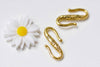 30 pcs Antique Gold Textured S Hook Closure Clasps 11x22mm A9003