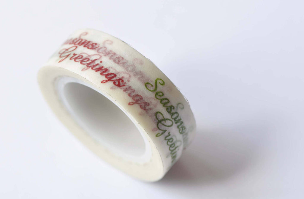 Seasons Greetings Washi Tape 15mm Wide x 10m Roll A12582