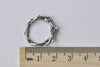 20 pcs Antique Silver Vine Leaf Ring Round Charms 21mm A8916
