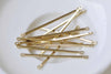 60 pcs Raw Brass Connecting Rod Bar Link Connector 40mm (1.5") A8936