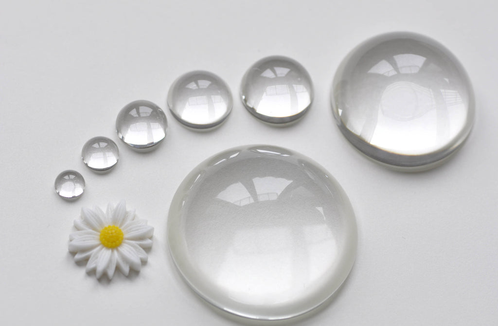Crystal Glass Magnifying High Dome Half Sphere Cabochon 6mm-150mm