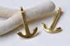 10 pcs Antique Gold Anchor Nautical Charms Pendants 26x40mm A8950