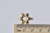 20 pcs Raw Brass Cut Out Leaf Floral Charms Stamping 14mm A8962