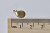 50 pcs Raw Brass Tiny Scallop Shell Charms Stamping Embellishments A8977