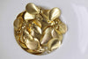 50 pcs Raw Brass Tiny Scallop Shell Charms Stamping Embellishments A8977