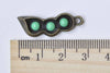 10 pcs Antique Bronze Enamel Epoxy Pea Pod Charms Pendants A8984
