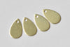 50 pcs Raw Brass Blank Teardrop Charms 6x10mm A8995