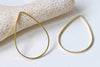 20 pcs Antique Gold Tear Drop Teardrop Frame Rings 21x30mm A9020