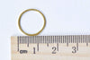 50 pcs Gold/Silver THICK Brass Seamless Rings 14mm 19gauge