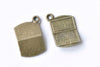 10 pcs Antique Bronze Mini Laptop Computer Charms 14x21mm A9027