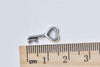 20 pcs Antique Silver Heart Key Charms 7x15mm A9000