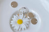 100 pcs Shiny Silver Flat Round Blank Disc Thick Charms 8mm A9042