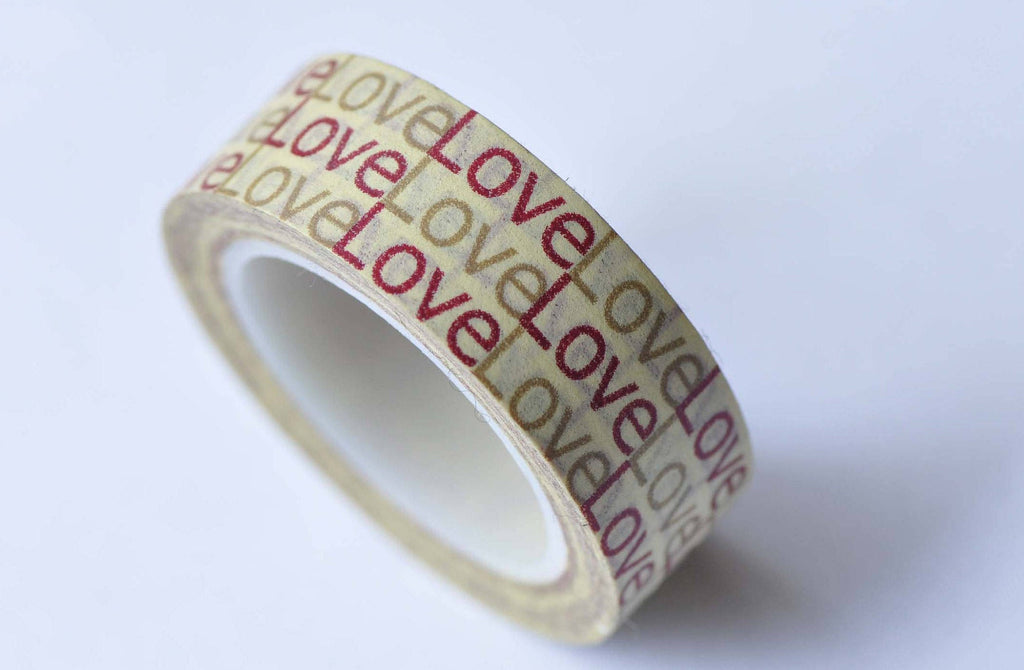 Love Adhesive Planner Washi Tape 15mm x 10M Roll A12776