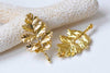 10 pcs Shiny Gold Tree Charms Pendants Back Loop 18x31mm A9016