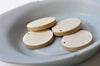 10 pcs Unfinished Round Wood Chips Pendants Beads Findings A3942
