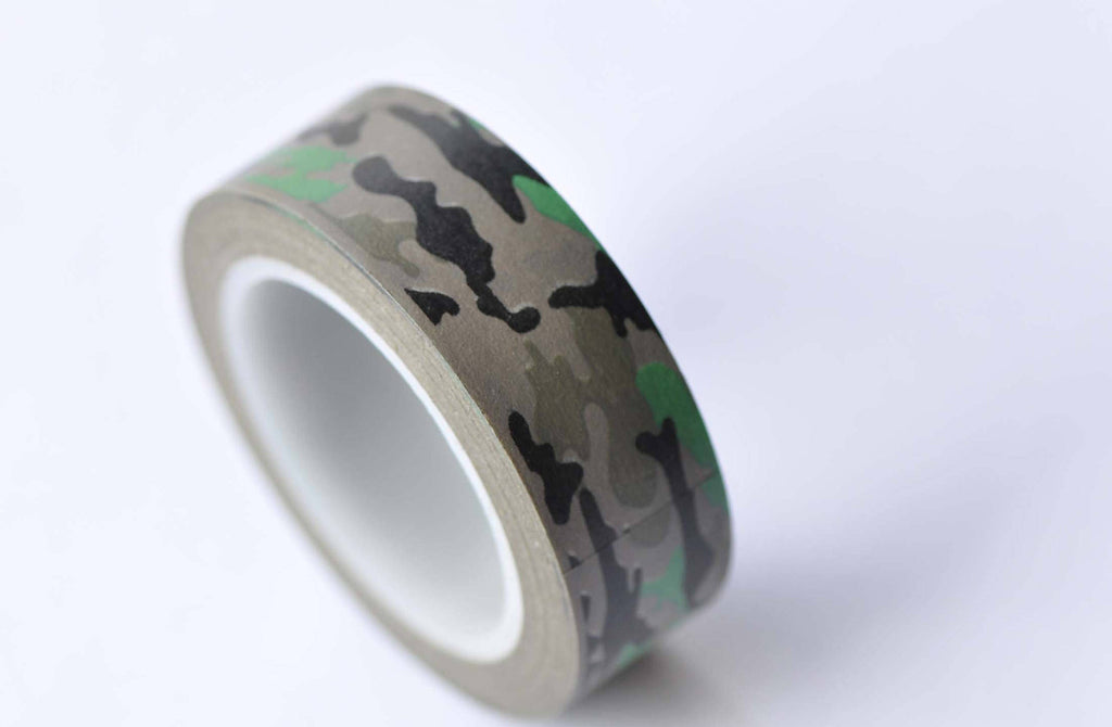 Camouflage Masking Washi Tape Self-adhesive Tape 15mm x 10M A12806