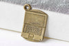 10 pcs Antique Bronze Mini Laptop Computer Charms 14x21mm A9027