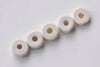 100 pcs Unfinished Flat Wood Chips Spacer Beads 4x8mm A5063