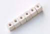 50 pcs Unfinished Natural Wood Cubic Beads Cube Findings 10mm A5320