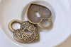 10 pcs Antique Bronze Vintage Lock Pendants Charms 28x38mm A3976