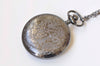 Large Black Cover Round Pocket Watch Pendant Set of 1 A2351