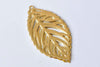10 pcs Raw Brass Filigree Leaf Charms Stamping Embellishments  A9037