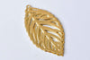 10 pcs Raw Brass Filigree Leaf Charms Stamping Embellishments A9037