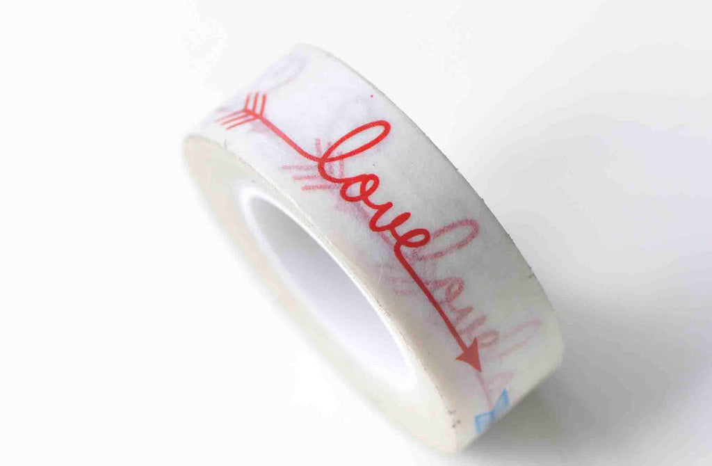 Colorful Love Arrow Masking Washi Tape 15mm x 10M A12911