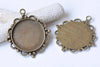 5 pcs Pendant Tray Base Setting Match 30mm Cabochon A9045