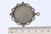 5 pcs Pendant Tray Base Setting Match 30mm Cabochon A9045