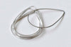 20 pcs Shiny Silver Tear Drop Teardrop Frame Rings 21x30mm A9049