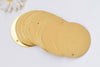 20 pcs Raw Brass Flat Round Blank Disc Thick Charms 1 inch 25mm A2353