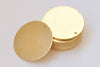 10 pcs Raw Brass Large Flat Round Blank Disc Thick Charms 35mm A2666