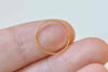 50 pcs Gold Tone Brass Seamless Rings 14mm 25 Gauge A3511